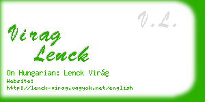 virag lenck business card